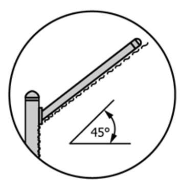 Anti-climb panel is made of expanded metal fence with bending top.